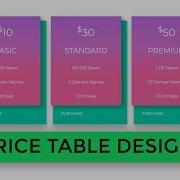 Responsive Pricing Table Tutorial Using HTML CSS And Bootstrap