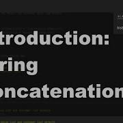 Java 1 Online 1 08 Introduction String Concatenation