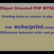 PHP MYSQLi TUTORIAL 3 Echo Print