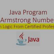 Java Program To Check Armstrong Number