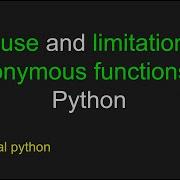 007 Functional Python Lambda Expressions Anonymous Functions