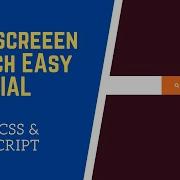 Create Responsive Full Screen Search HTML CSS JS Easy Tutorial