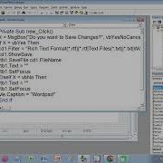 Microsoft Visual Basic 6 0 WordPad Application Menubar Toolbar Coding Tutorial