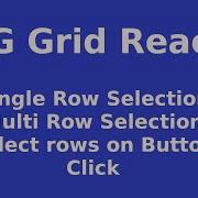 AG Grid React Tutorial 15 Adding Select Box For Each Rows And Select Rows When Click On Buttons