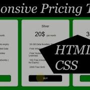 Pricing Table Using HTML CSS