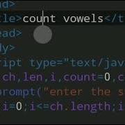 JavaScript Code To Count Number Of Vowels In String Count Vowels In String JavaScript Web Coding