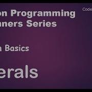 14 Python Basics Literals