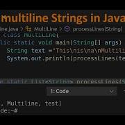 How To Process Multiline Strings In Java
