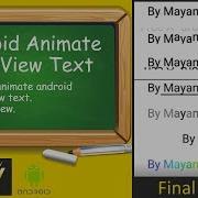 How To Animate Android TextView Text HTextView