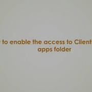 How To Enable The Access To ClientLibs Under Apps Folder