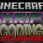 Minecraft Skript Coding Player Join Counter