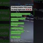 Coding Habits YOU Need To Stop Right Now