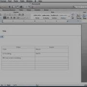 Setting Up A Two Column Script In Word