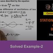 Class 11 Physics Stationary Waves And Beats 8 Solved Example 2 On Superposition Of Waves
