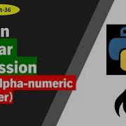 Python Regex How To Return A Match That Does Not Contain Alpha Numeric Character S Shorts