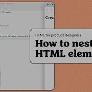 How To Nest HTML Elements