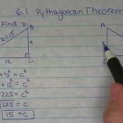 Pythagorean Theorem Examples