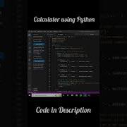 Create Calculator Using Python Mini Codes Shorts Short Python