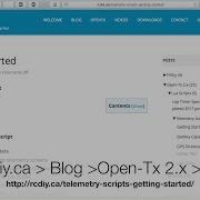 OpenTX Tutorial Lua Telemetry Scripts Getting Started Correction In Description