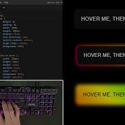 ASMR Programming PURE CSS BUTTON HOVER GLOW EFFECT Html CSS No Talking