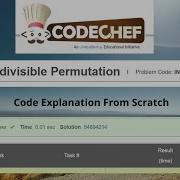 Indivisible Permutation CodeChef Starters 19 Division 3 Rated Code Explanation From Scratch AC
