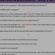 How To Create Multithread In A Program Java Interview Question And Answer