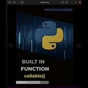 Python Inbuilt Predefined Functions 9 Callable