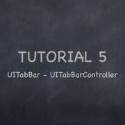 IOS Tutorial 5 UITabBar UITabBarController