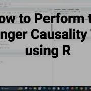 Time Series Using R How To Perform The Granger Causality Test R Timeseries Grangercausalitytest