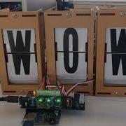 DIY Split Flap Display Three Module Demo