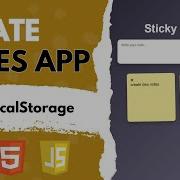 Notes App In JavaScript With LocalStorage Beginner Friendly Project Frontend HTML JS CSS