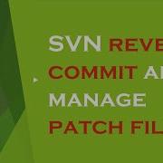 03 SVN Revert Commit And Manage Patch Files VisualSVN Tutorial