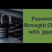 Password Strength Check With JQuery