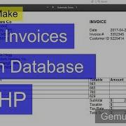 How To Make PDF Invoices From Database In PHP PHP FPDF Tutorial Example1