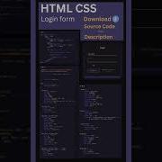 Animated Html5 CSS Login Form Hover Effects Shorts With Source Code
