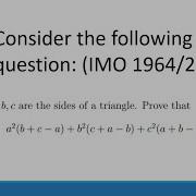 But What Is Triangle Doing Here IMO 1964 2