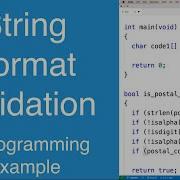 String Format Validation C Programming Example