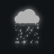 Text Rain Animation Using CSS Javascript