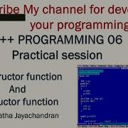C Programming Constructor Destructor Function Practicals Malayalam