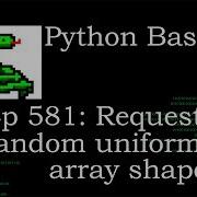 Python Basics Tutorial Requested Deep Dive Numpy Random Uniform Size Attribute
