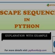 Escape Sequence In Python Escape Characters In Python Escape Sequence In Hindi