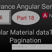 Angular Material DataTable Pagination Angular Material DataTable Advance Angular 12 In Hindi