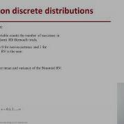 STRUCTURAL RELIABILITY Lecture 04 Module 05 Common Probability Distributions Discrete