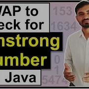 Program To Check For Armstrong Number In Java By Deepak