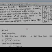 CEP 112 Plane Surveying 2 Traverse Tutorial Part 2