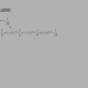 Evaluate A Summation Example