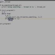 The Thread Module In Python