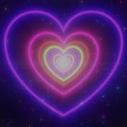Neon Lights Love Heart Tunnel And Romantic Abstract Glow Particles 4K Moving Wallpaper Background