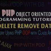 Delete Data Using Php With Oop How To Remove Records Using Php Oop Class Wise Avadh