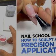 Nail School How To Sculpt A Nail With Synergy Gel Precision Applicator Vertical Video